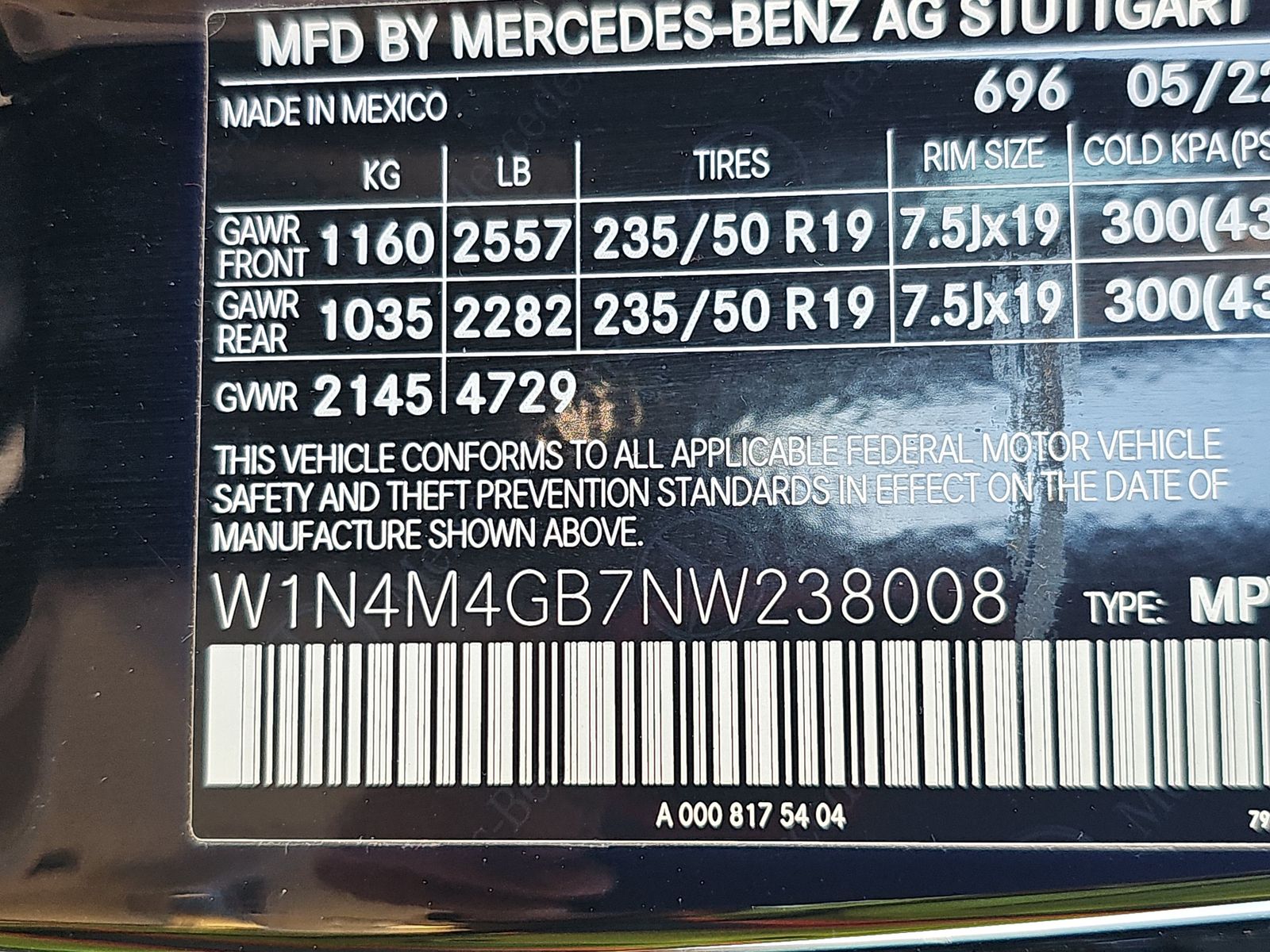 2022 Mercedes-Benz GLB GLB 250 FWD