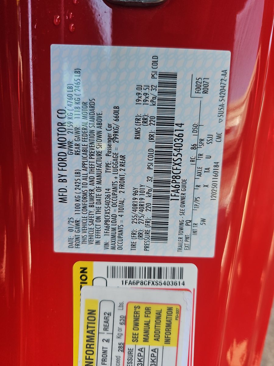 2025 Ford Mustang GT Premium RWD