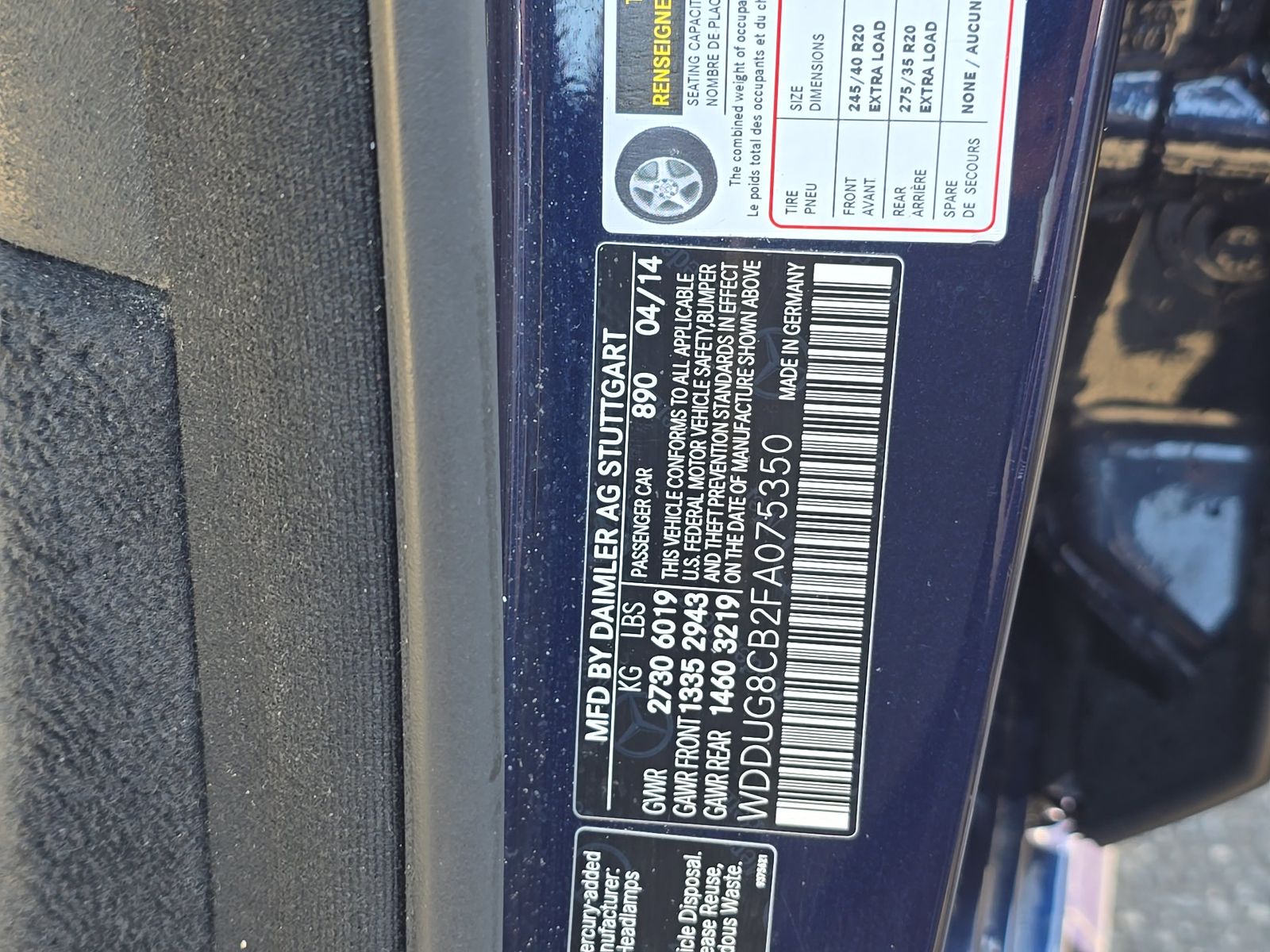 2015 Mercedes-Benz S-Class S 550 RWD