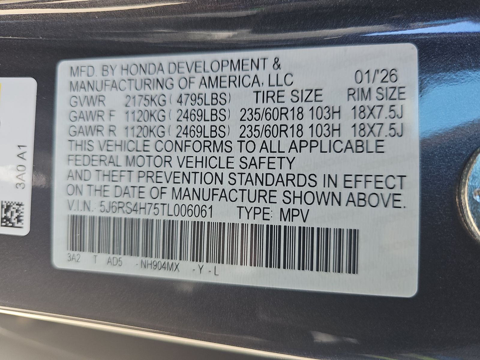 2026 Honda CR-V EX-L AWD