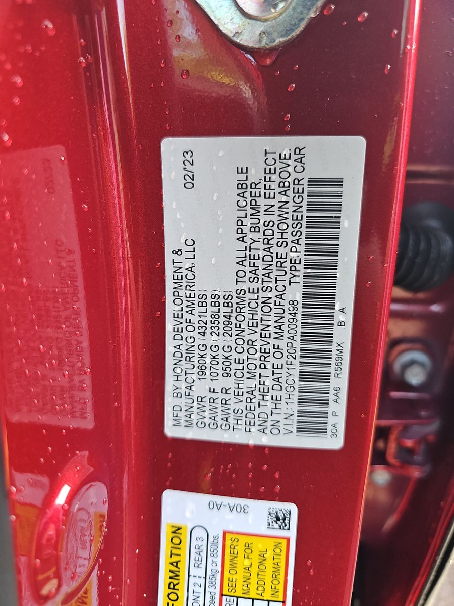 2023 Honda Accord LX FWD