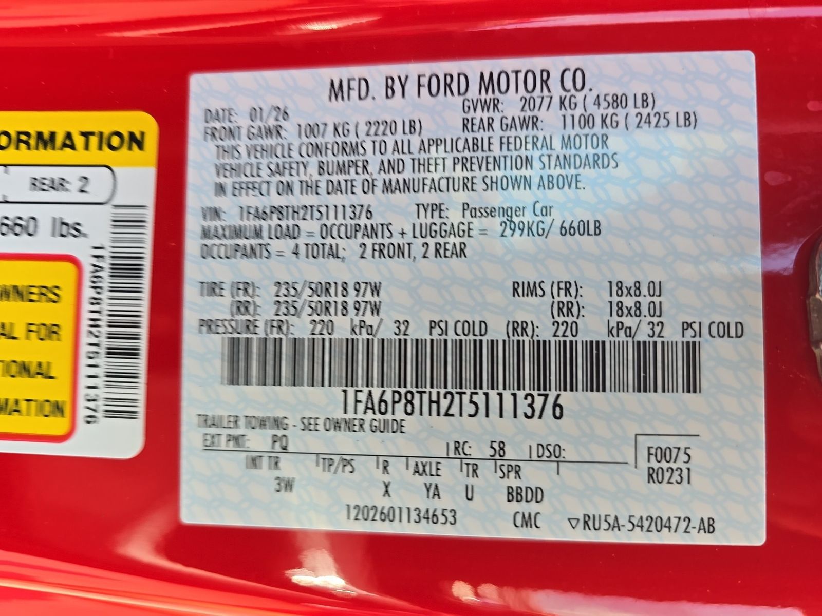 2026 Ford Mustang EcoBoost Premium RWD