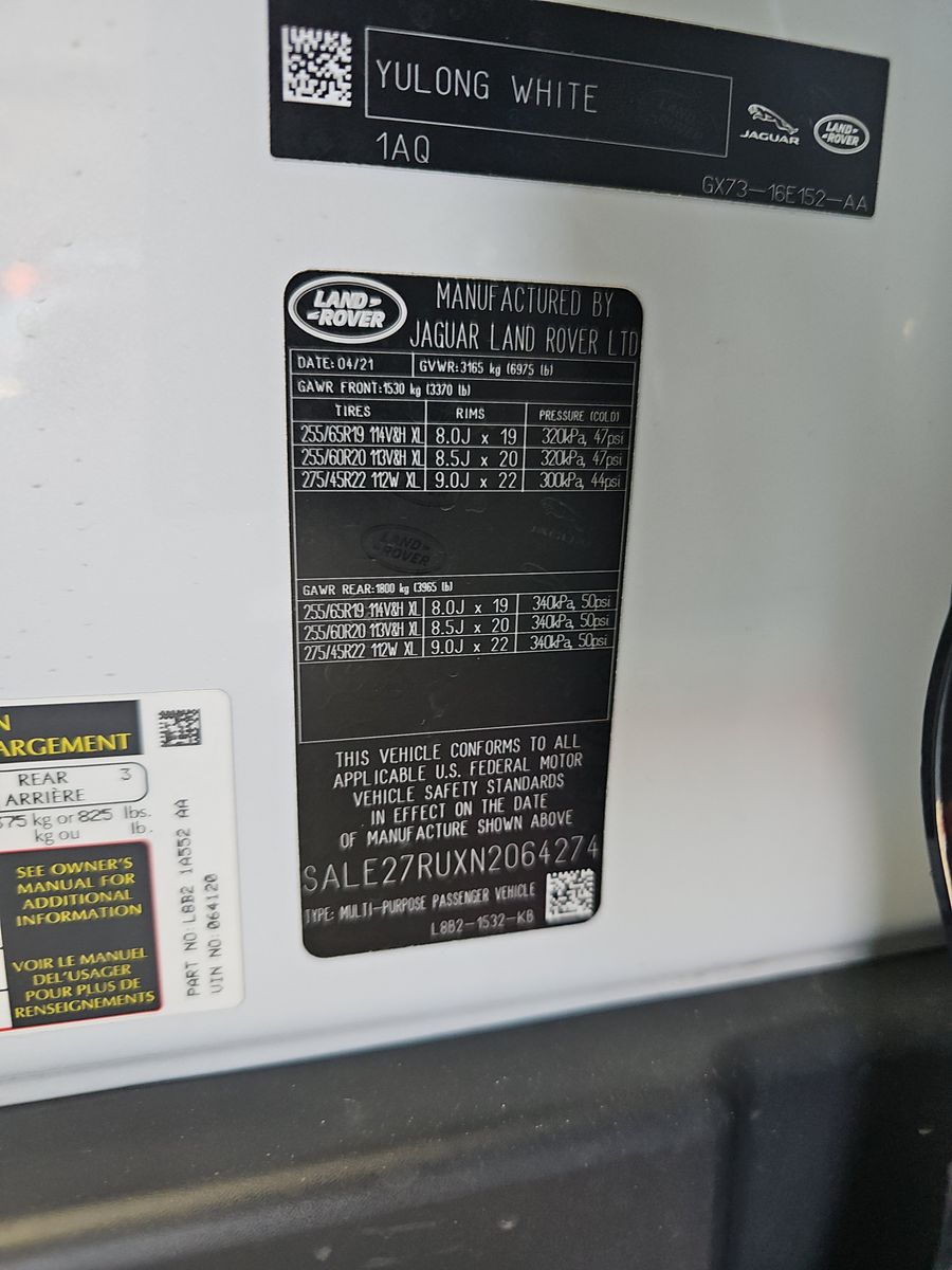 2022 Land Rover Defender 110 X-Dynamic SE FWD