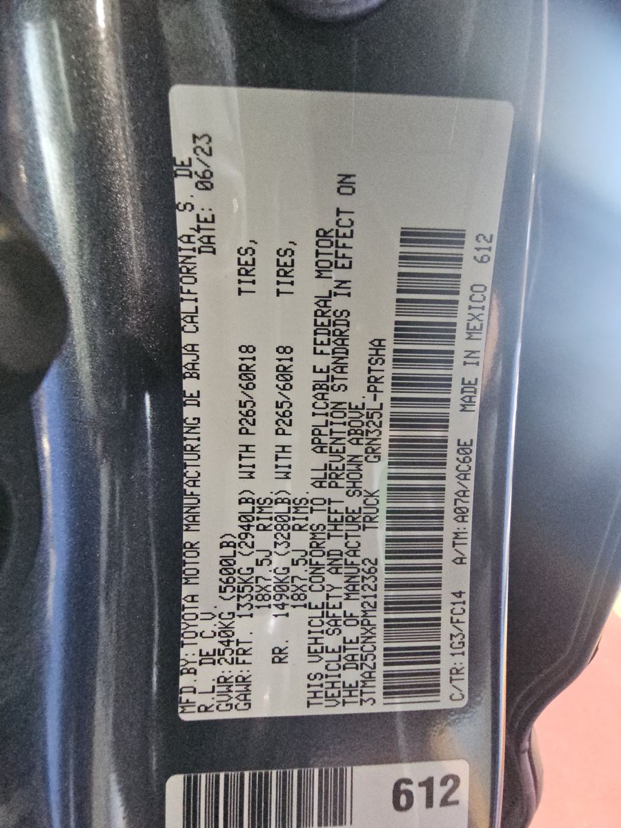 2023 Toyota Tacoma SR5 RWD