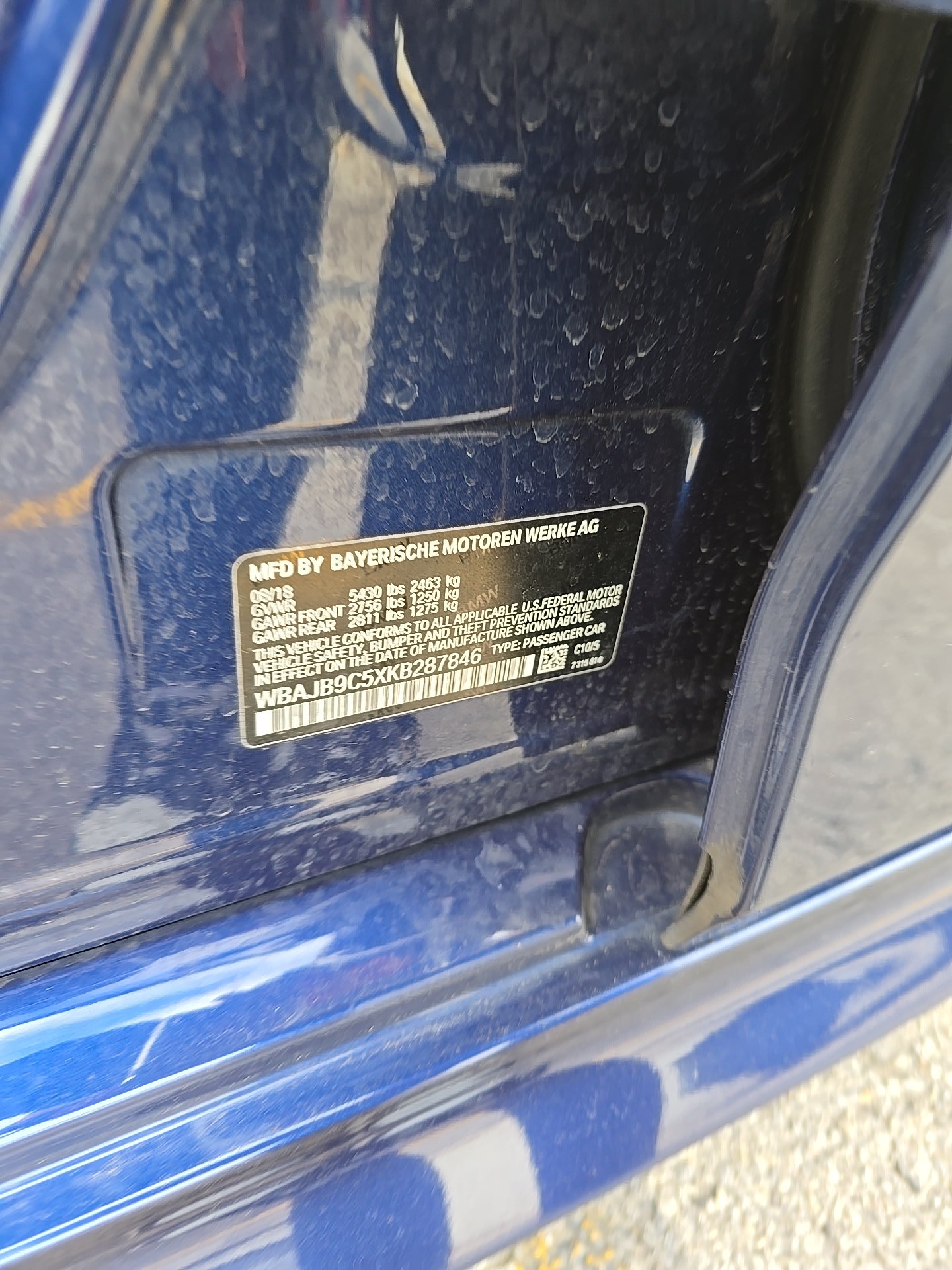 2019 BMW 5 Series M550i xDrive AWD