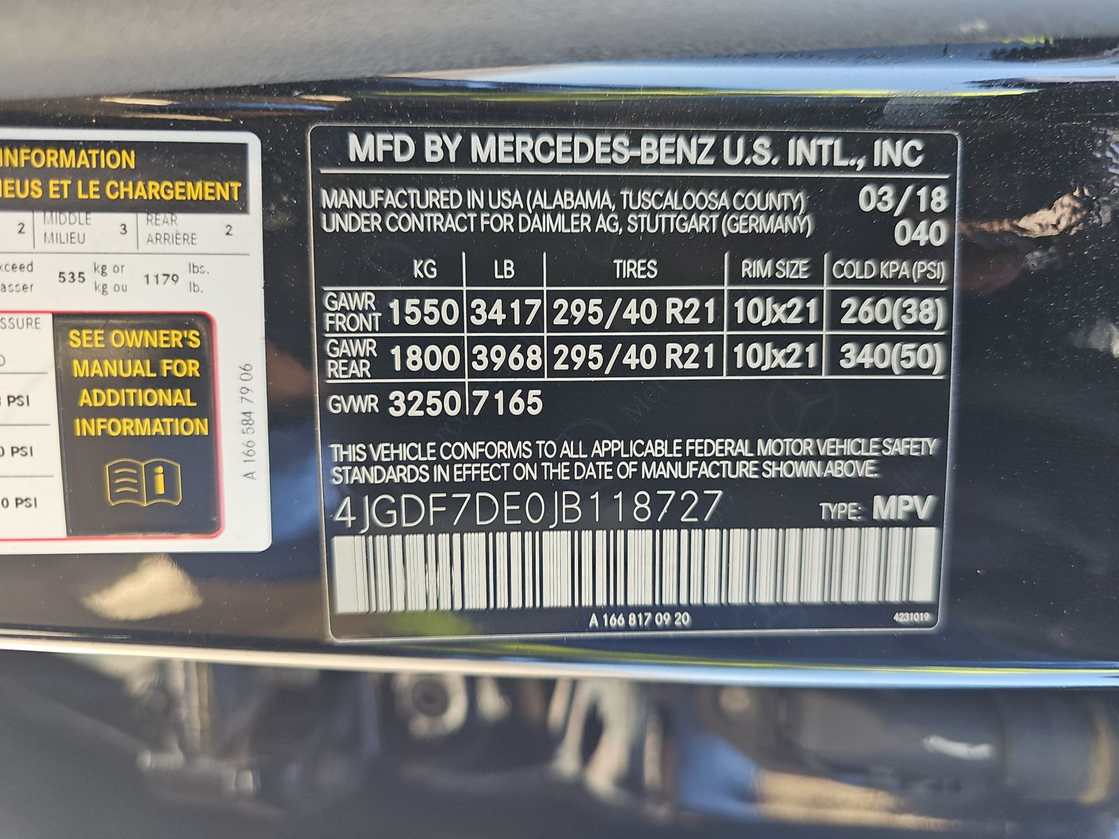 2018 Mercedes-Benz GLS GLS 550 AWD