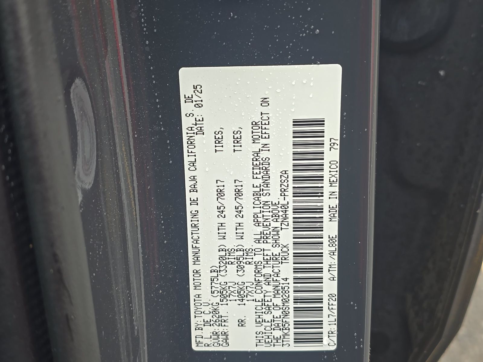 2025 Toyota Tacoma SR5 RWD
