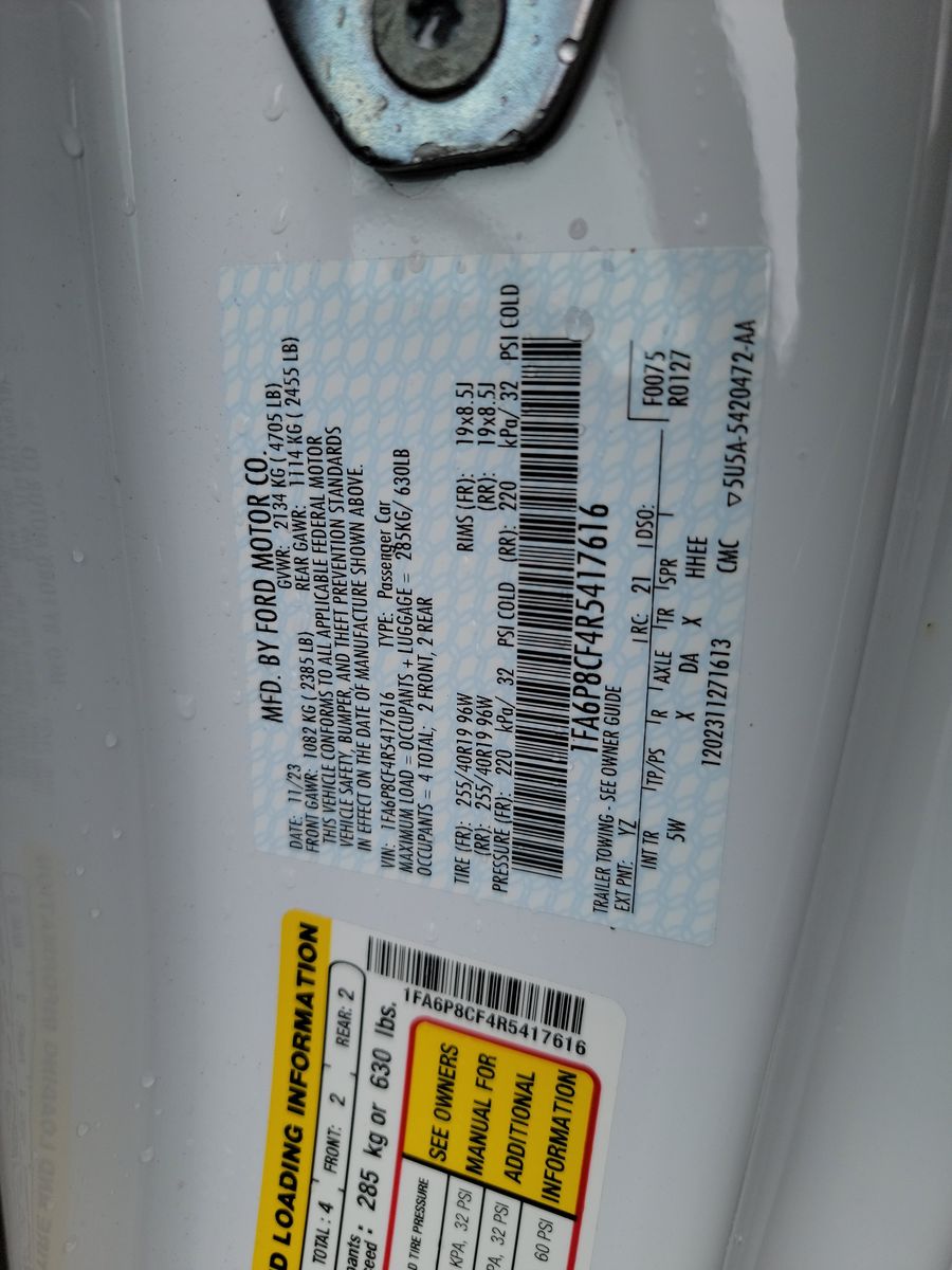 2024 Ford Mustang GT Premium RWD