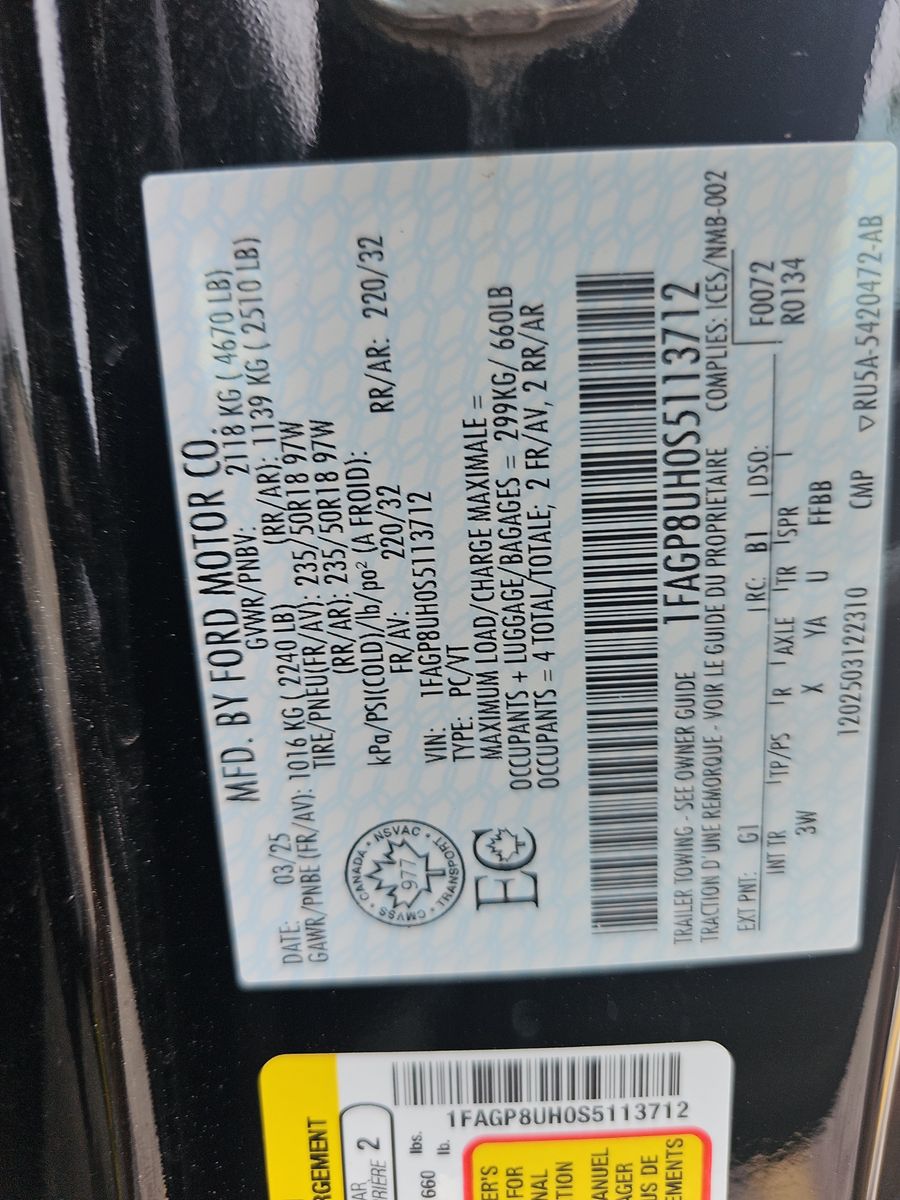2025 Ford Mustang EcoBoost Premium RWD