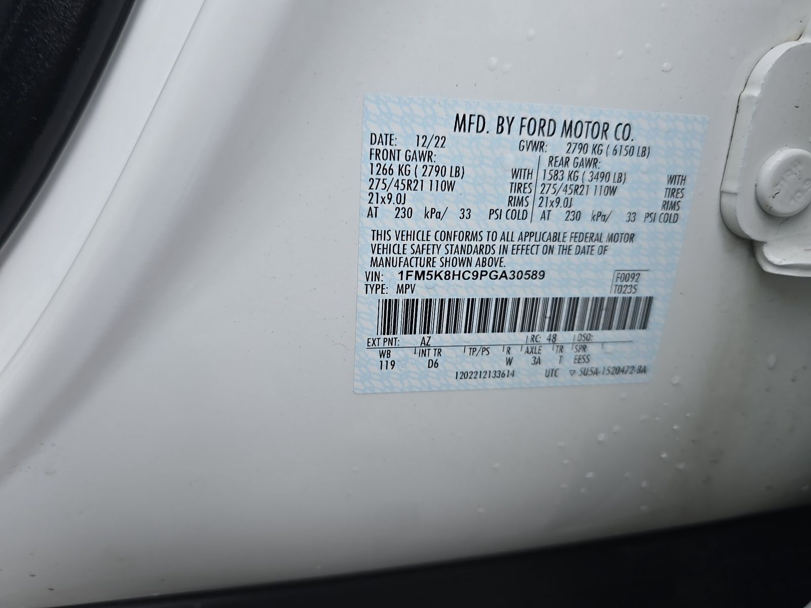 2023 Ford Explorer Platinum AWD