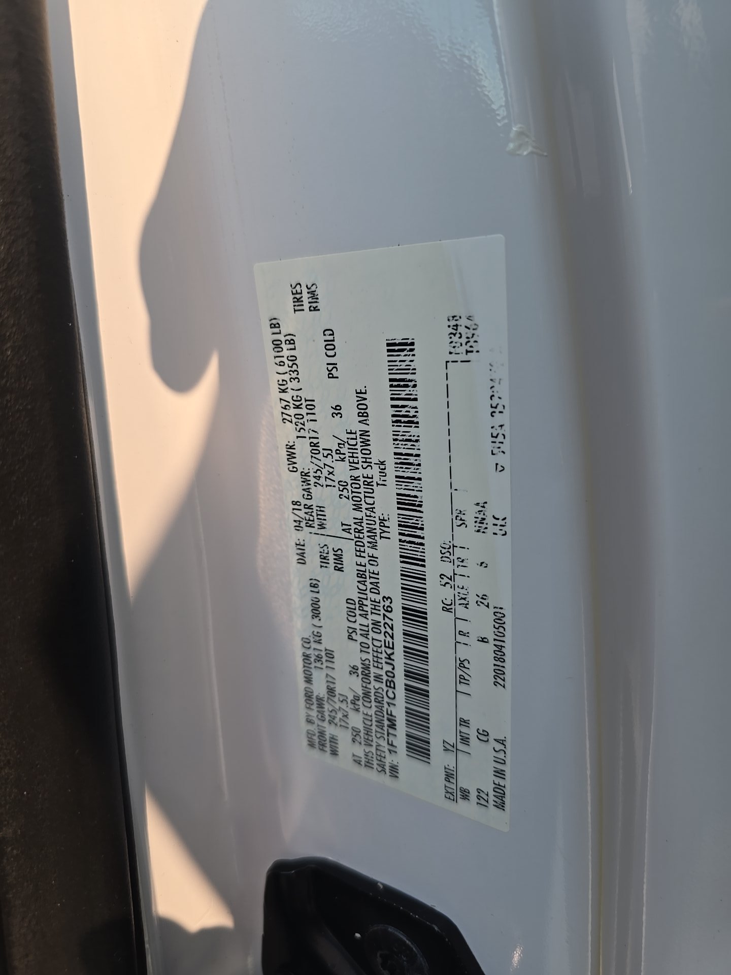 2018 Ford F-150 XL RWD