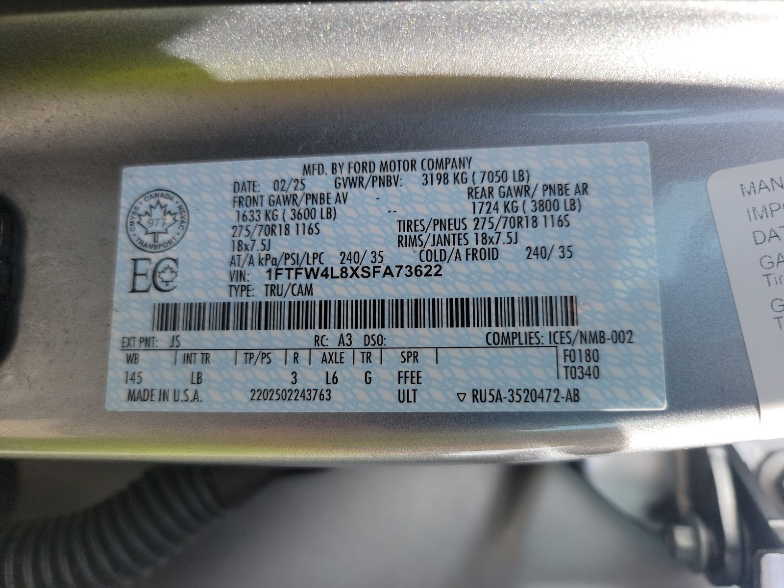 2025 Ford F-150 Tremor AWD