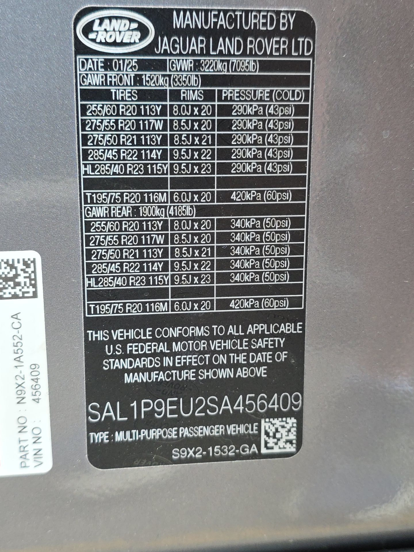 2025 Land Rover Range Rover Sport SE AWD