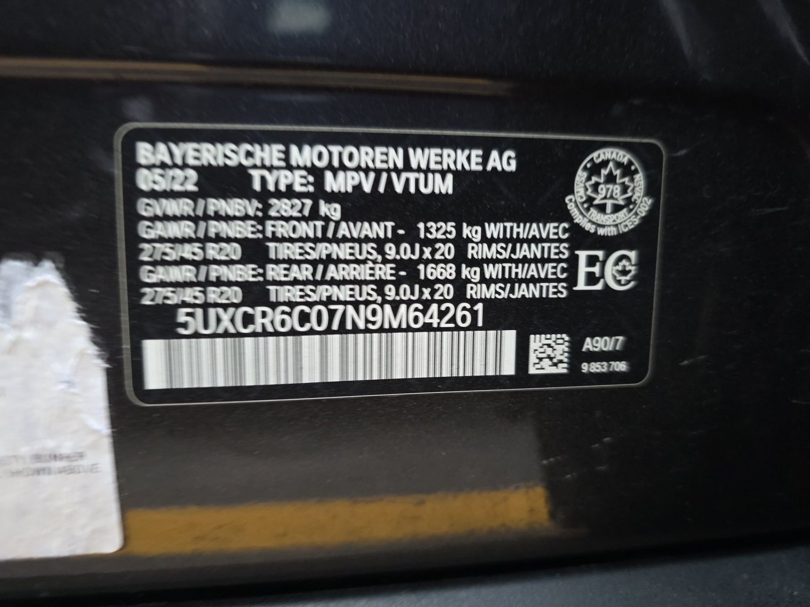 2022 BMW X5 xDrive40i AWD