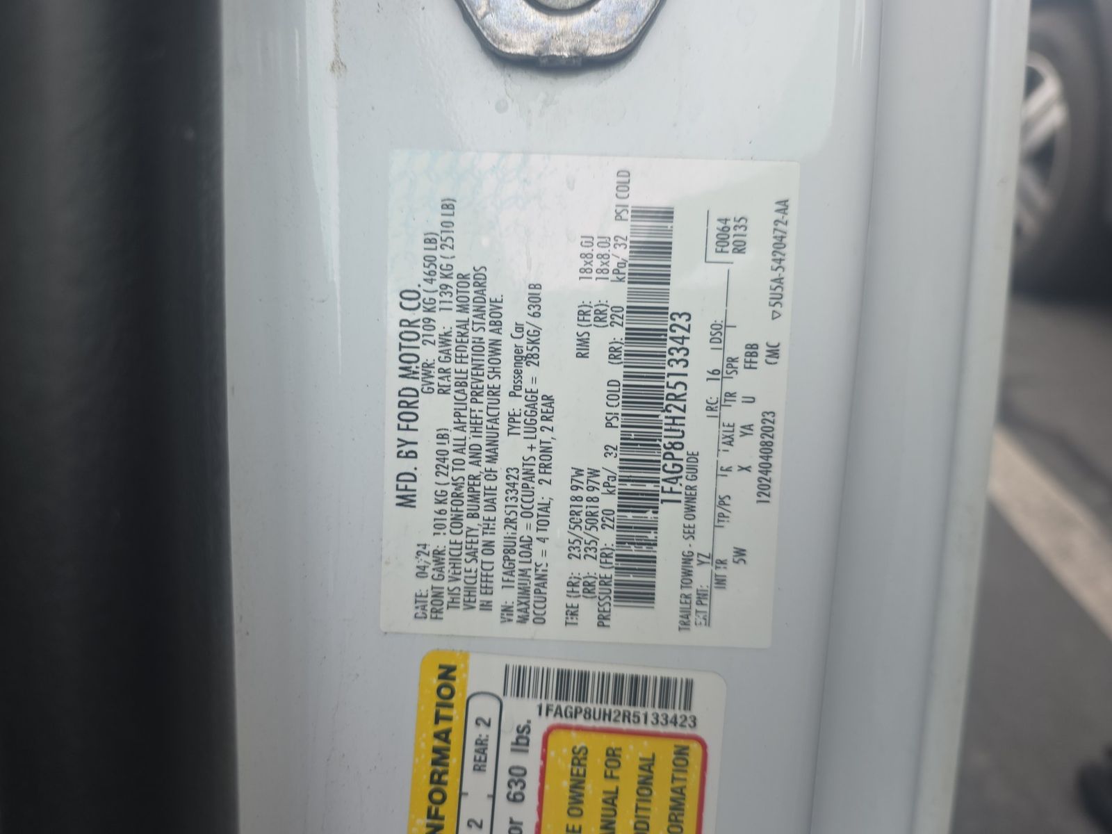 2024 Ford Mustang EcoBoost Premium RWD
