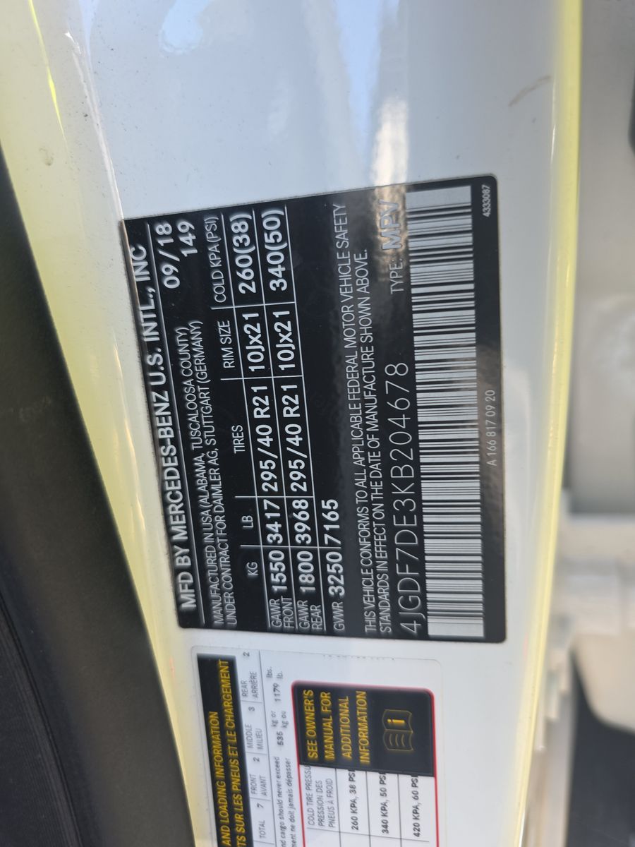 2019 Mercedes-Benz GLS GLS 550 AWD
