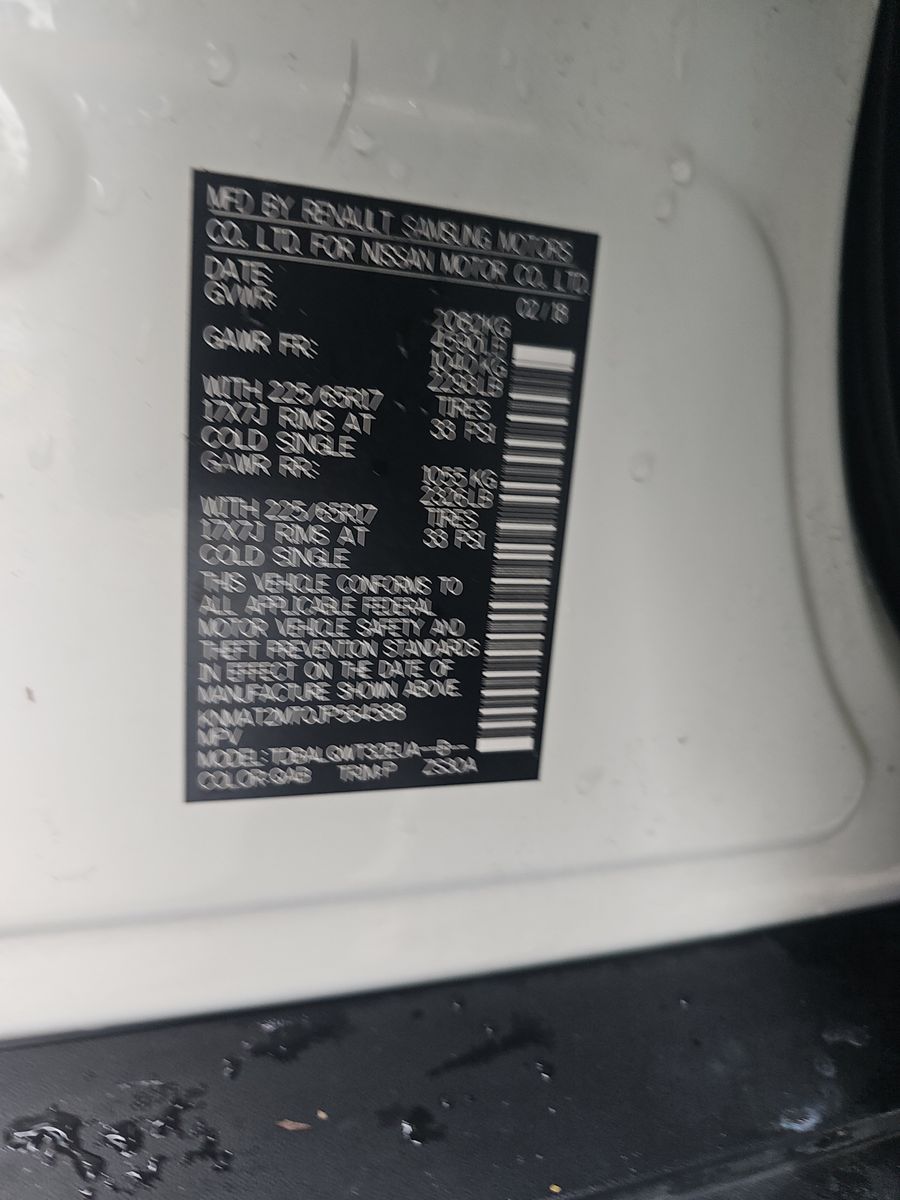 2018 Nissan Rogue SV FWD