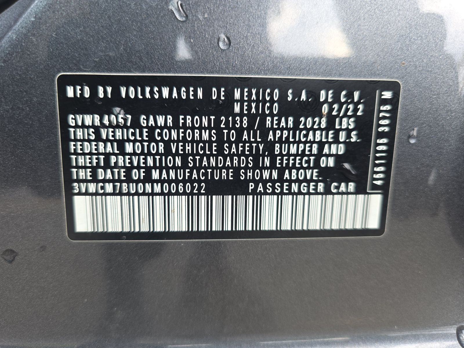 2022 Volkswagen Jetta 1.5T S FWD