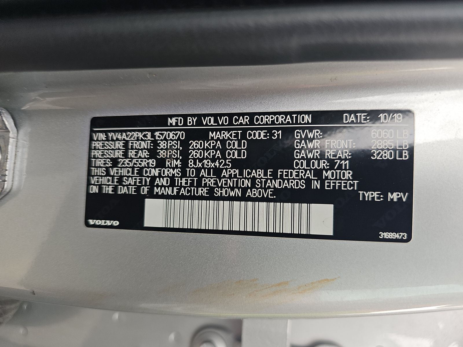 2020 Volvo XC90 T6 Momentum AWD