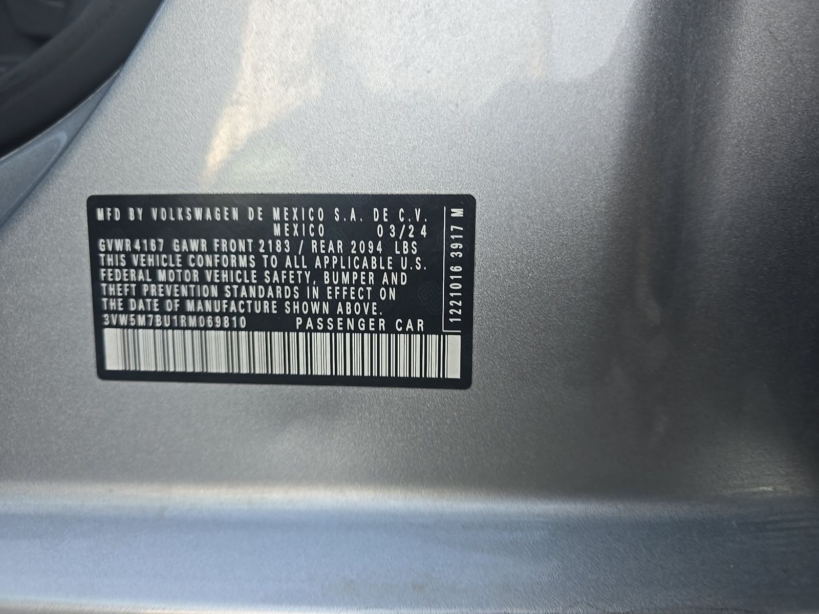 2024 Volkswagen Jetta 1.5T S FWD