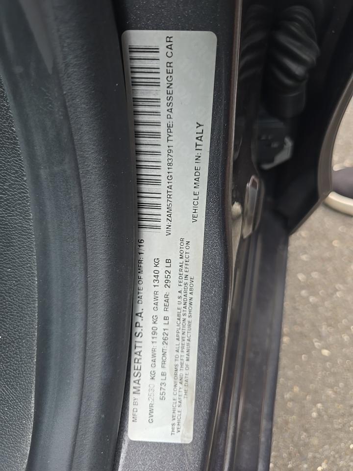 2016 Maserati Ghibli S Q4 AWD