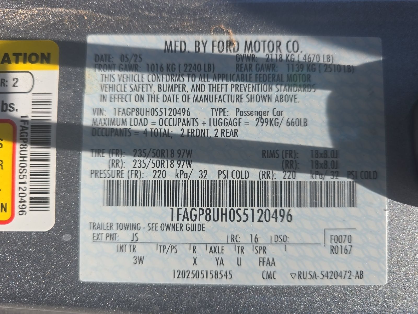 2025 Ford Mustang EcoBoost Premium RWD
