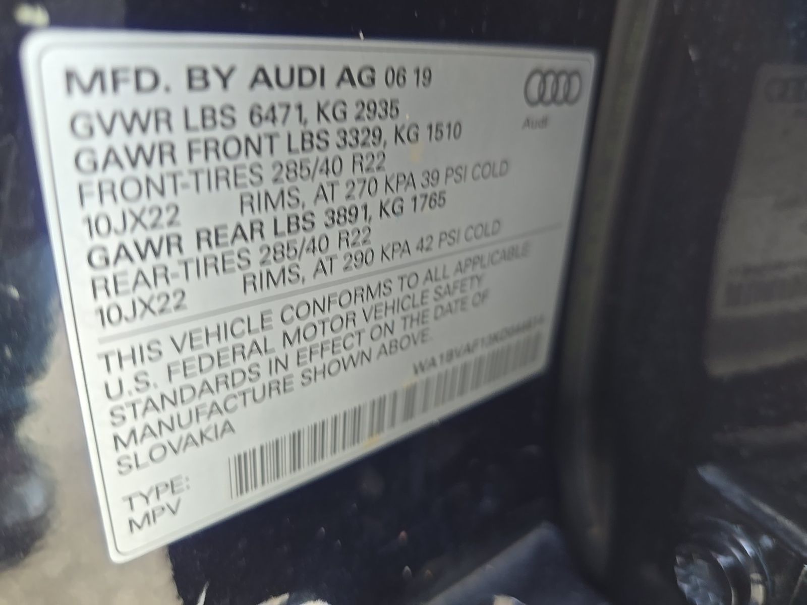 2019 Audi Q8 Premium Plus AWD
