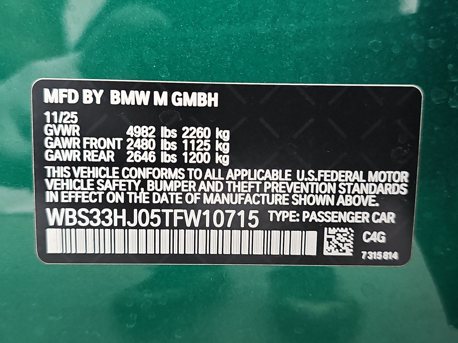 2026 BMW M3 Competition xDrive AWD