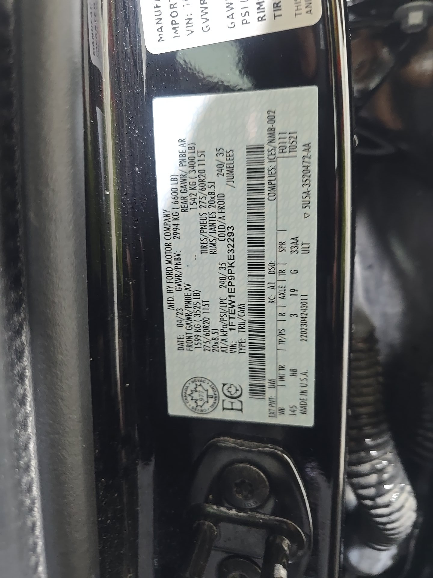 2023 Ford F-150 Lariat AWD
