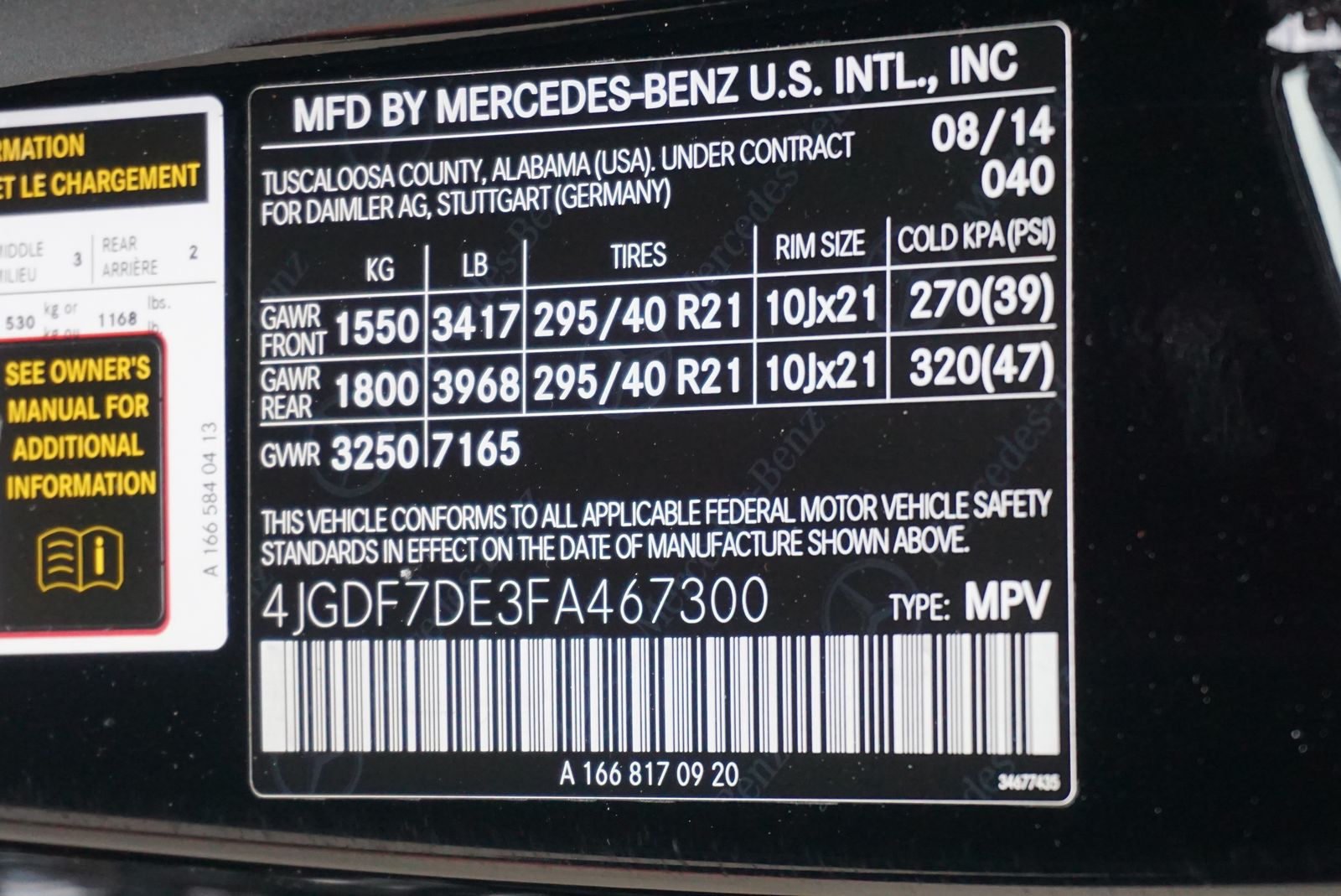 2015 Mercedes-Benz GL-Class GL 550 AWD