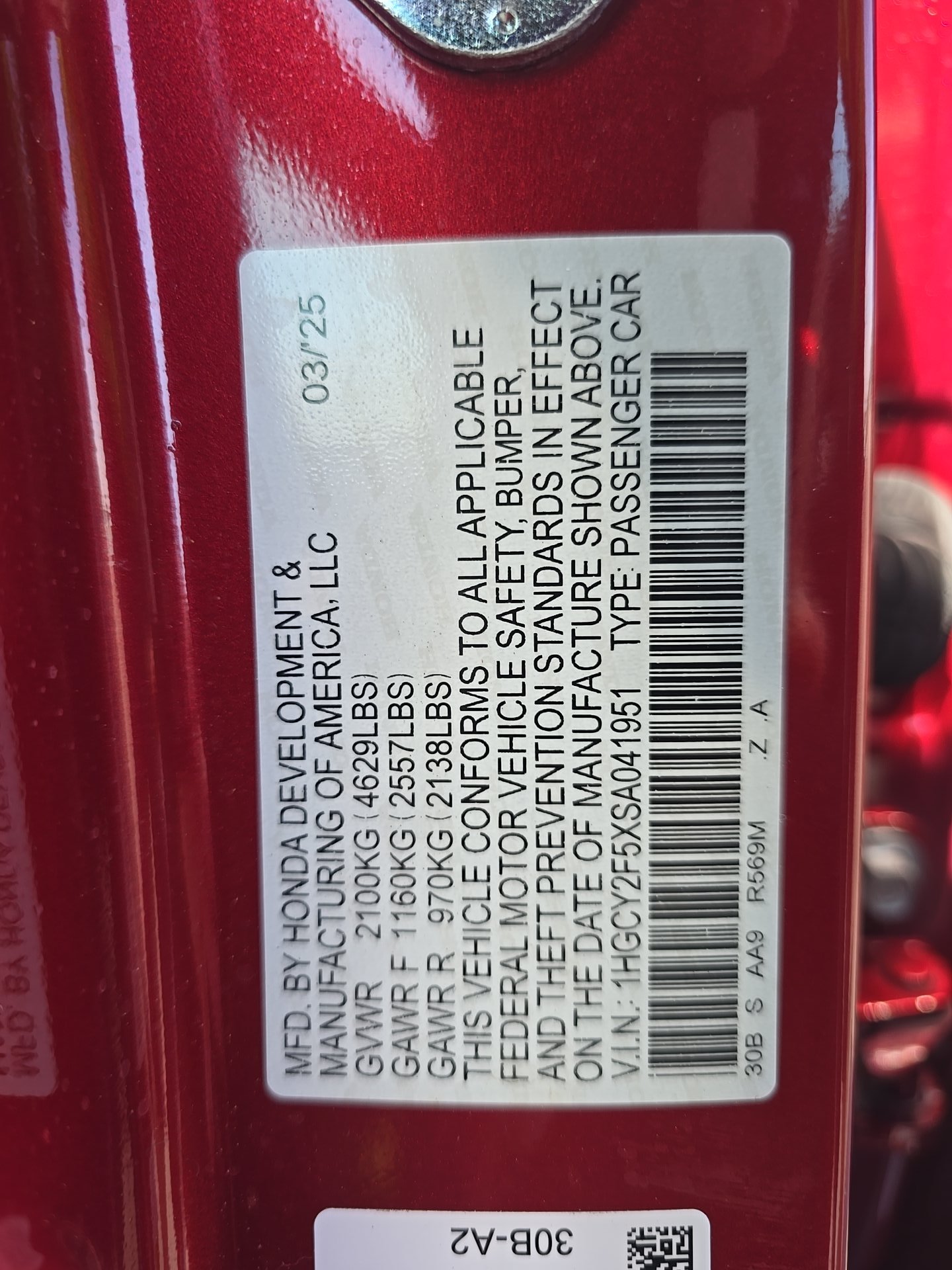 2025 Honda Accord Hybrid Sport FWD