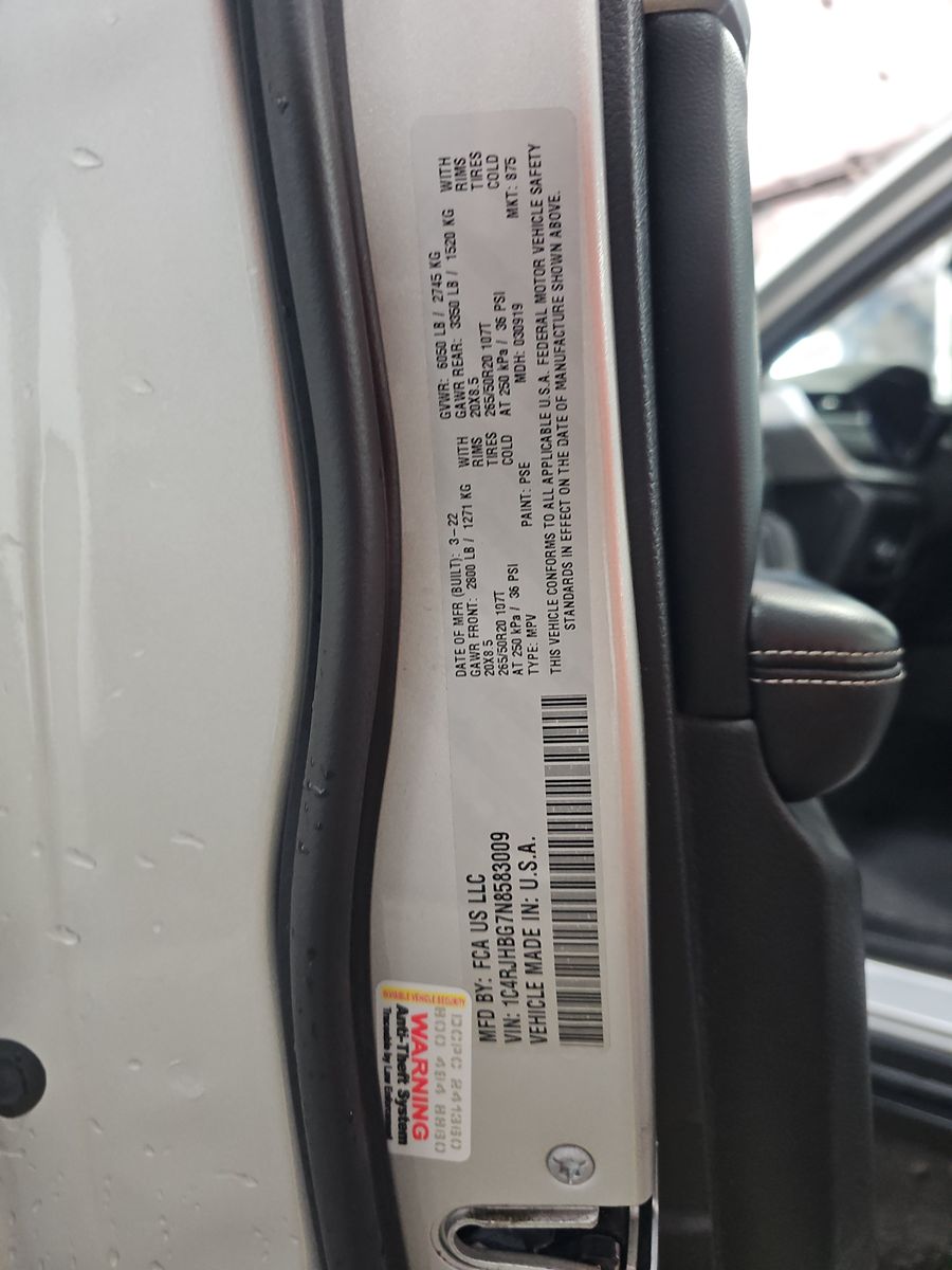 2022 Jeep Grand Cherokee Limited AWD