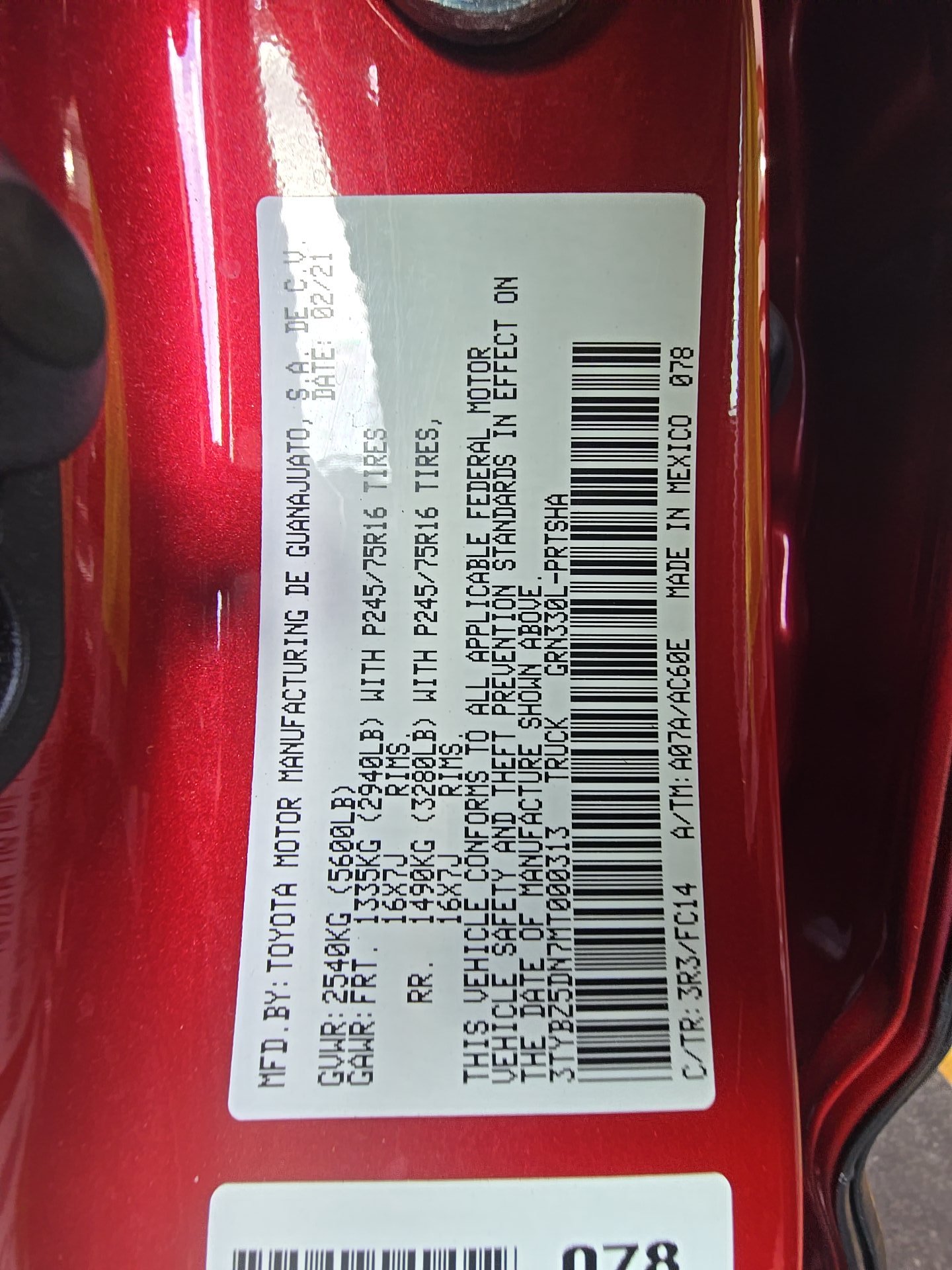 2021 Toyota Tacoma SR5 RWD