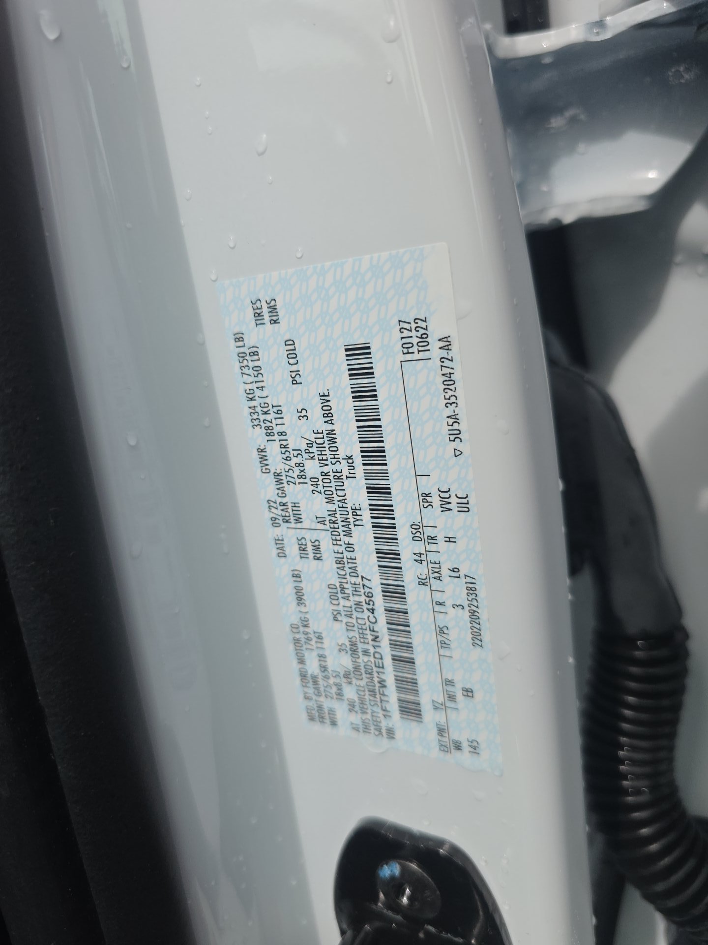 2022 Ford F-150 Hybrid Lariat AWD