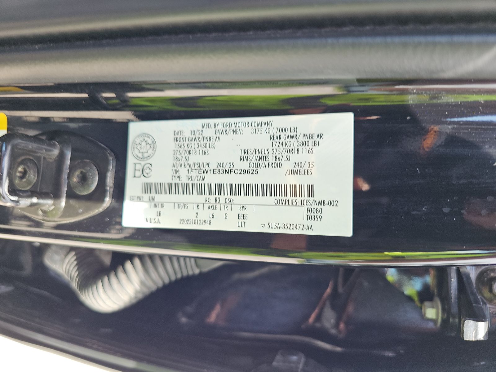 2022 Ford F-150 Tremor AWD