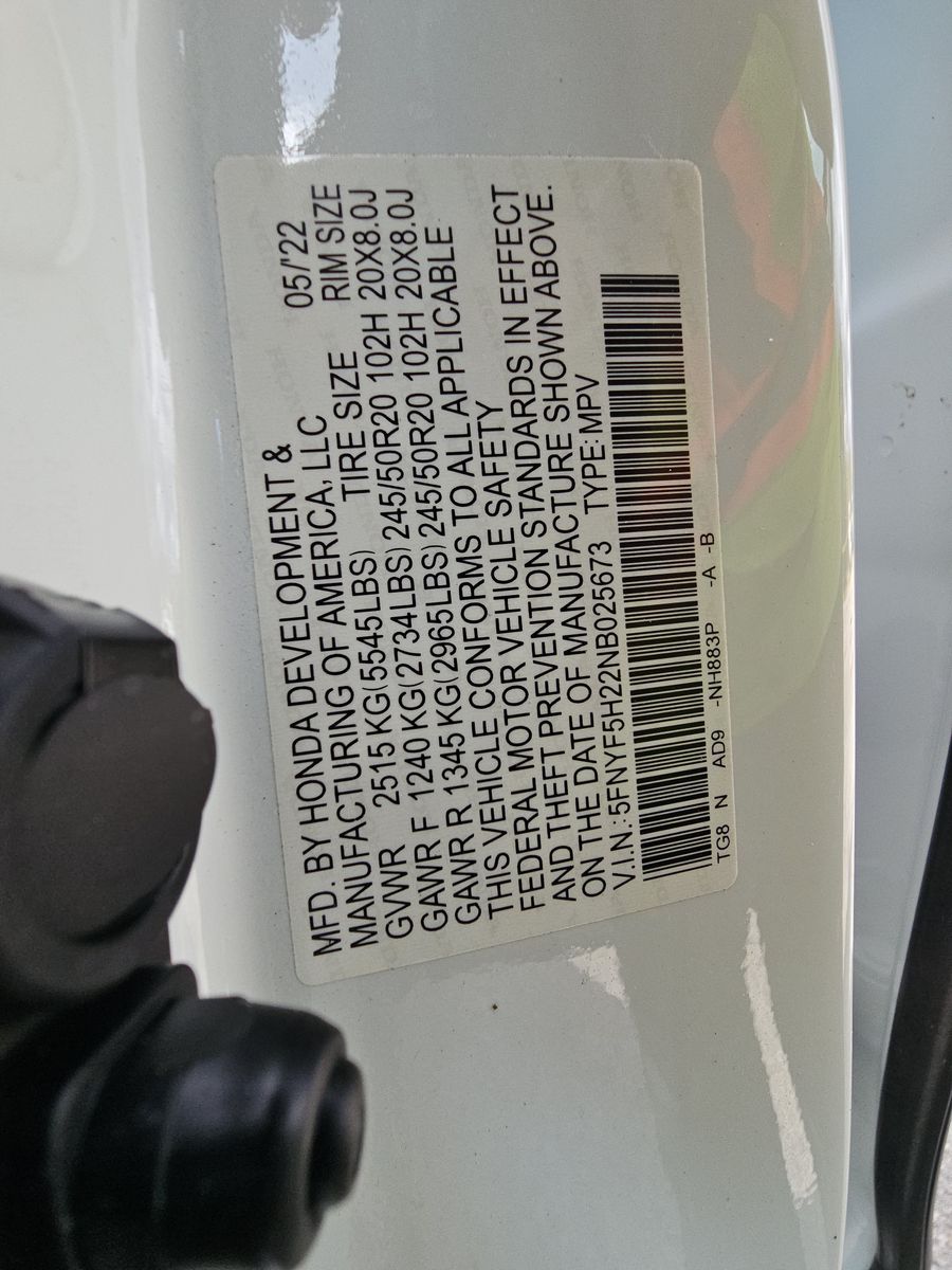 2022 Honda Pilot Special Edition FWD