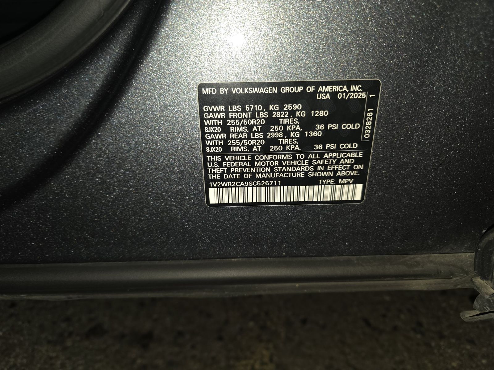 2025 Volkswagen Atlas 2.0T SE FWD
