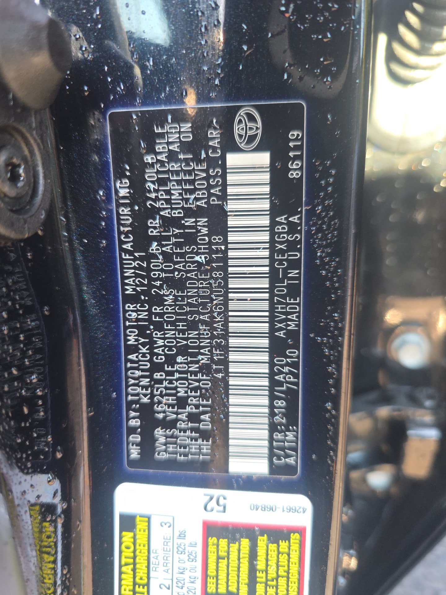 2022 Toyota Camry Hybrid XLE FWD