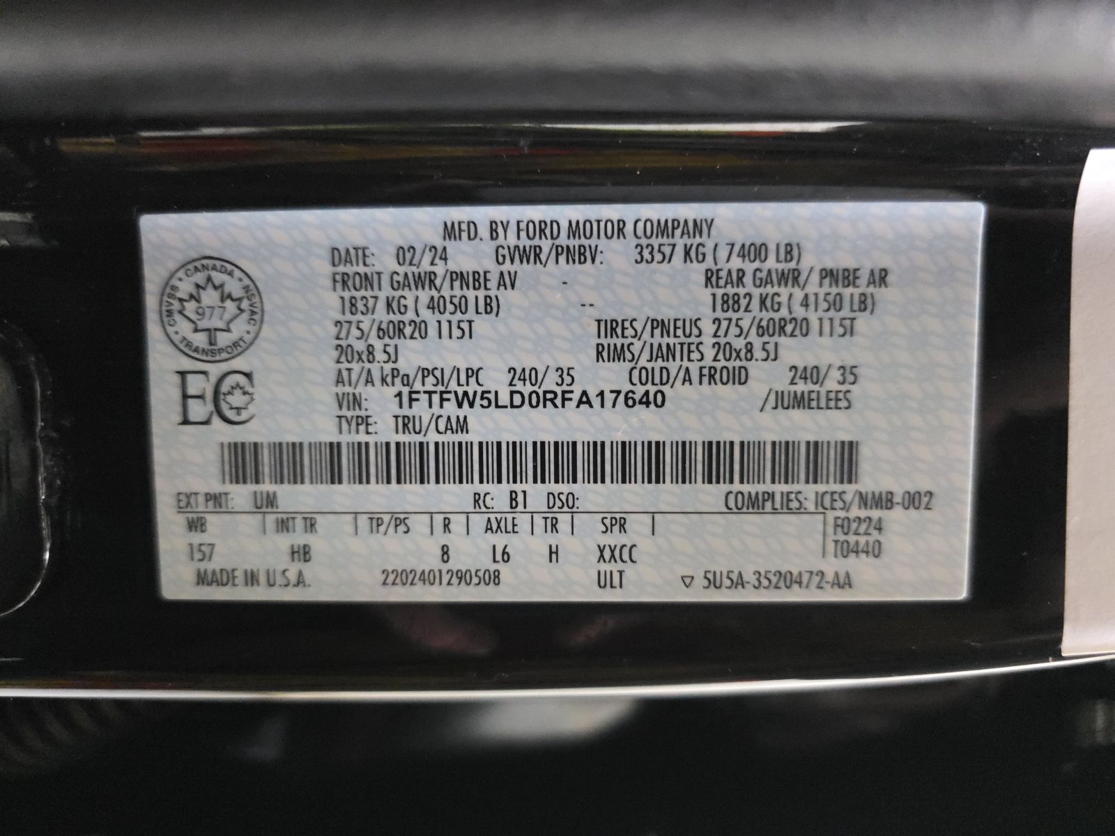 2024 Ford F-150 Hybrid Lariat AWD
