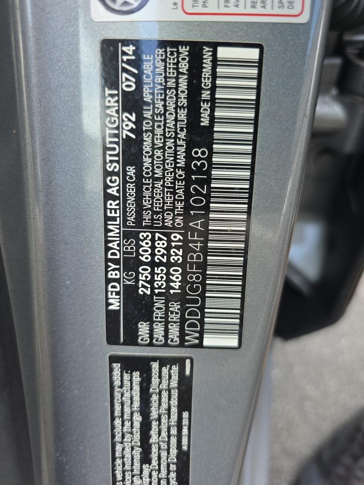 2015 Mercedes-Benz S-Class S 550 AWD