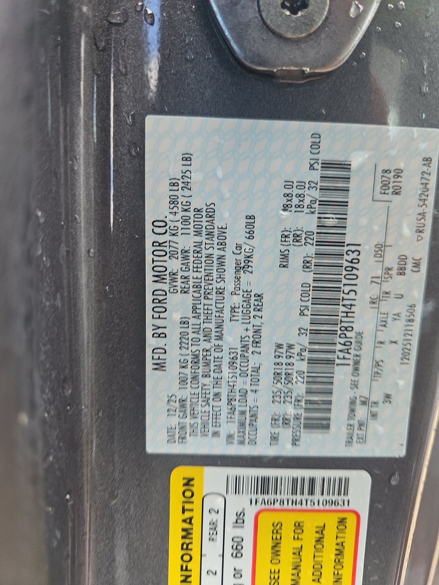 2026 Ford Mustang EcoBoost Premium RWD
