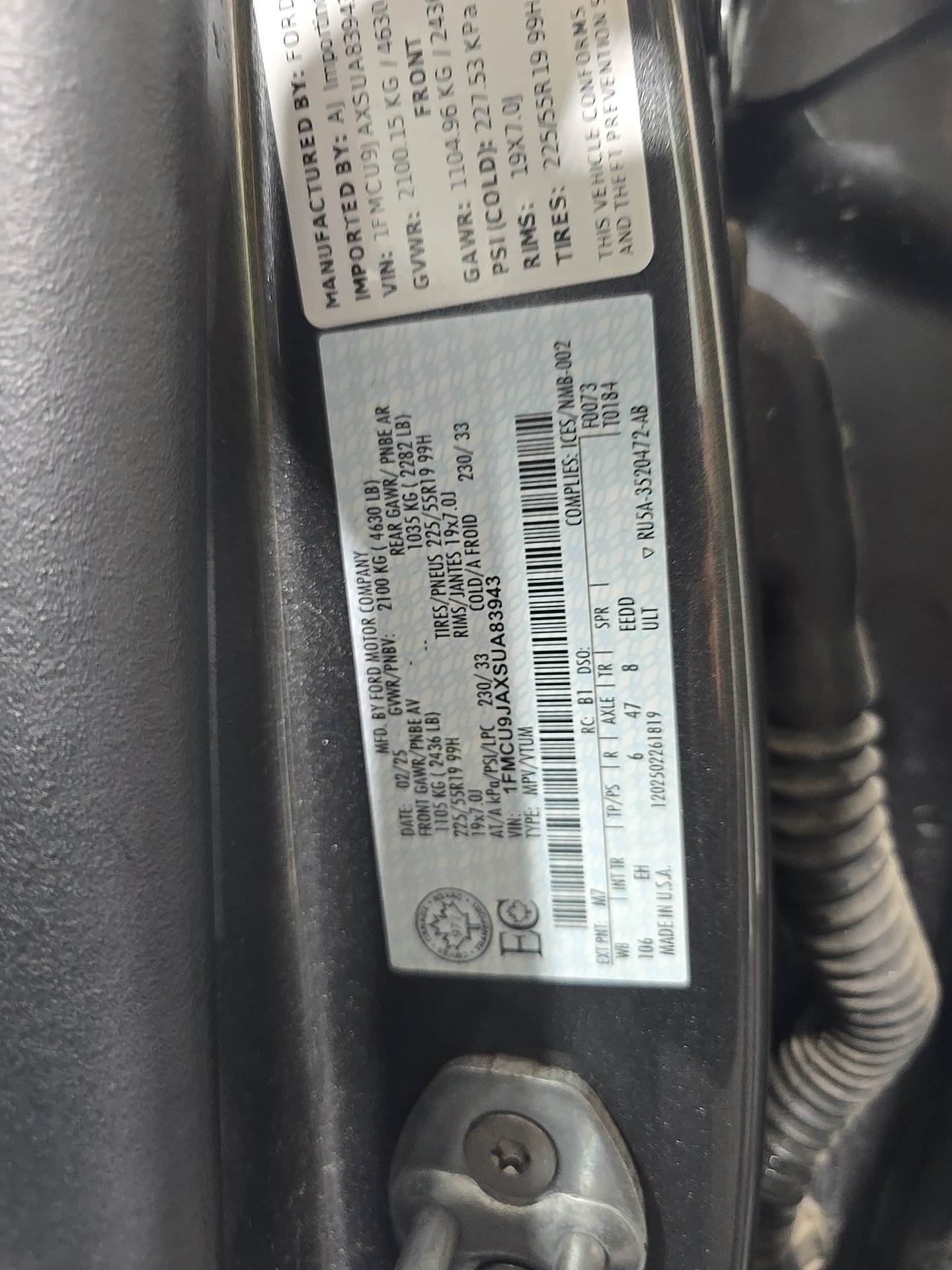 2025 Ford Escape Platinum AWD