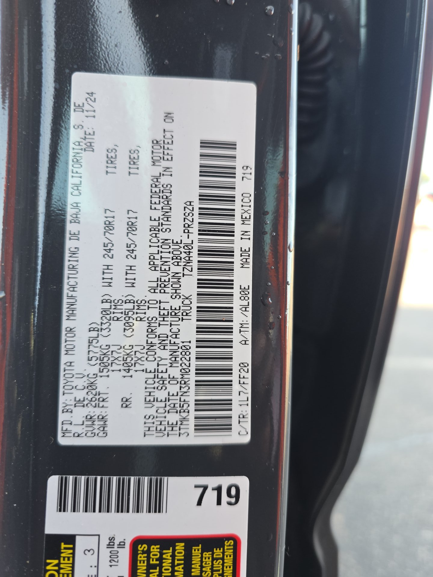 2024 Toyota Tacoma SR5 RWD