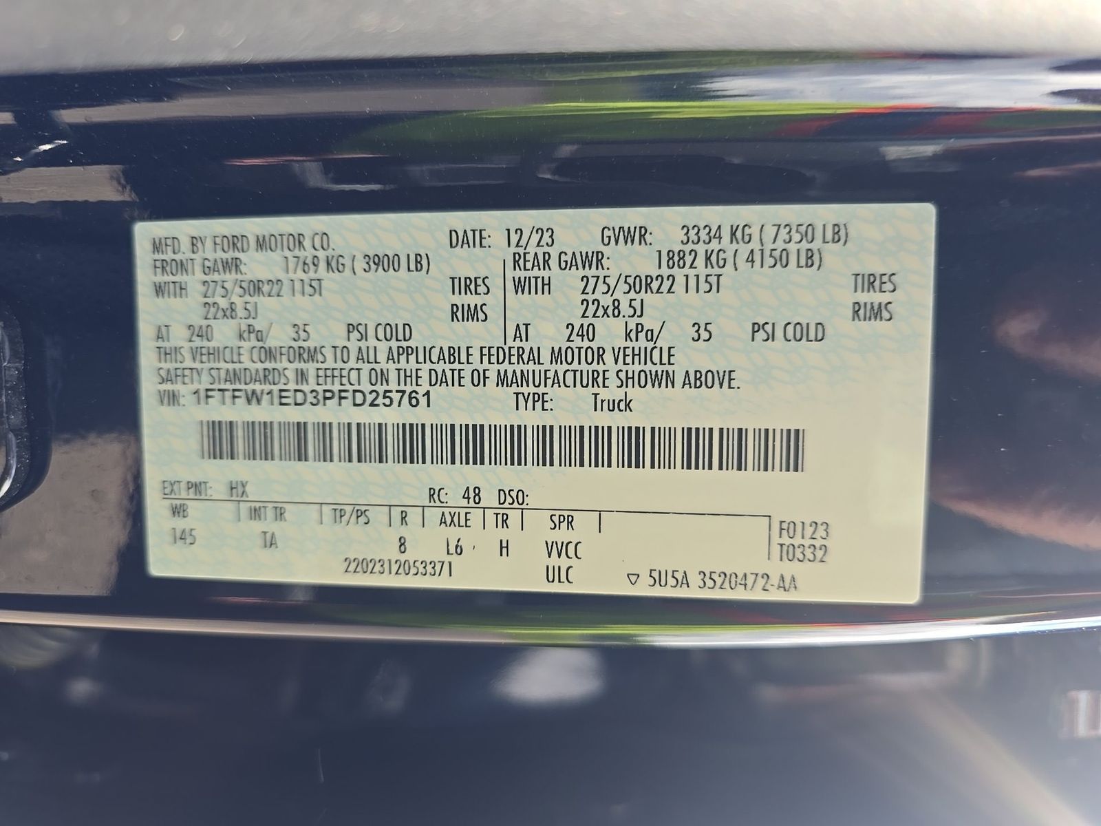 2023 Ford F-150 Hybrid Limited AWD