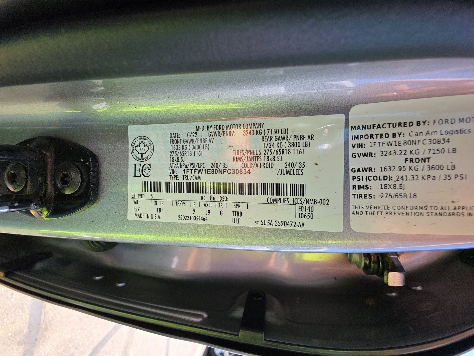 2022 Ford F-150 XLT AWD