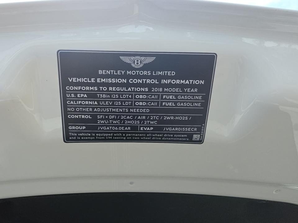 2018 Bentley Bentayga W12 Signature AWD