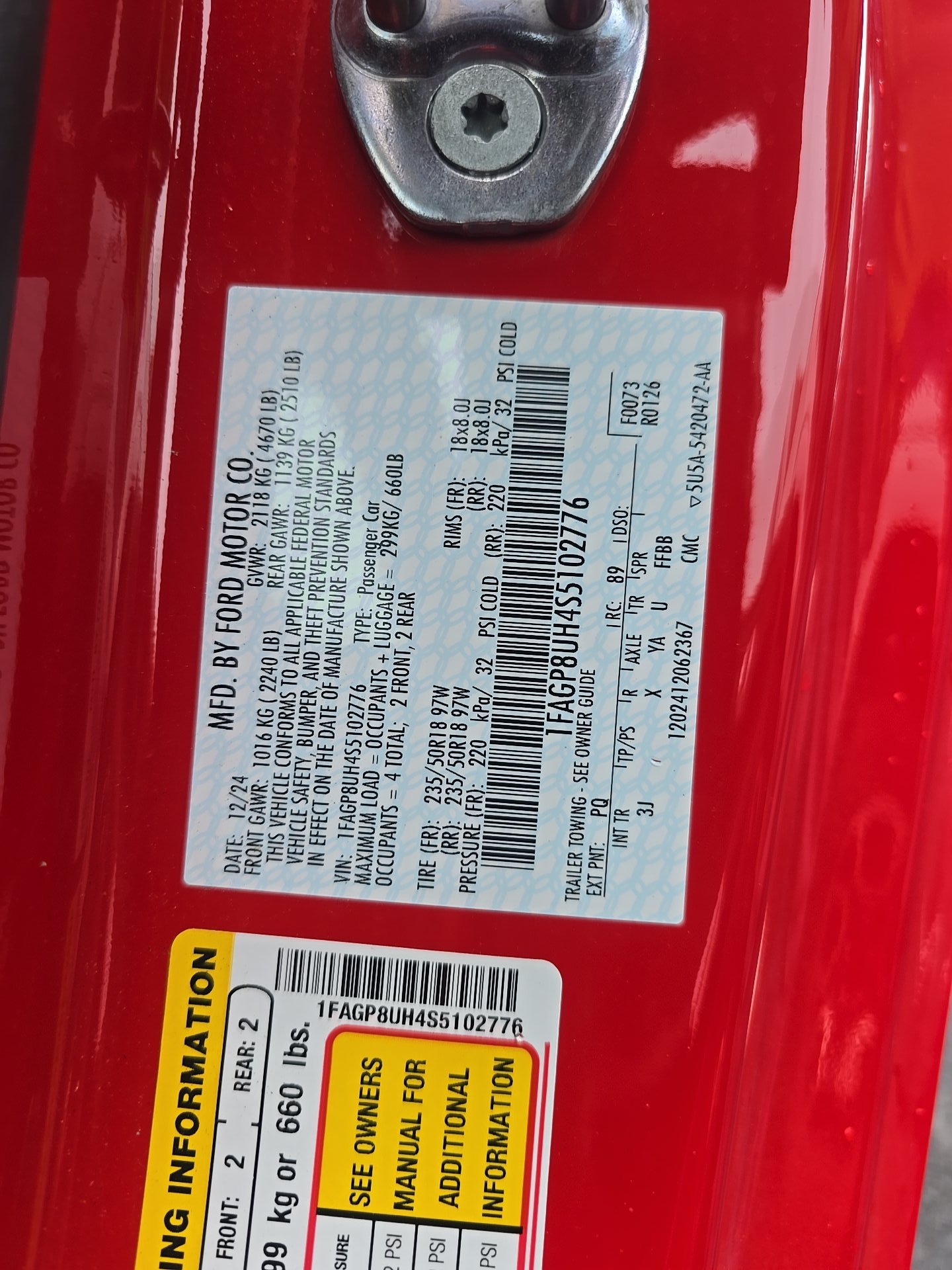 2025 Ford Mustang EcoBoost Premium FWD