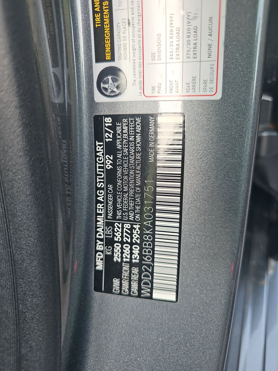 2019 Mercedes-Benz CLS AMG CLS 53 S AWD