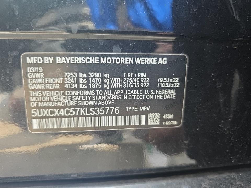 2019 BMW X7 xDrive50i AWD