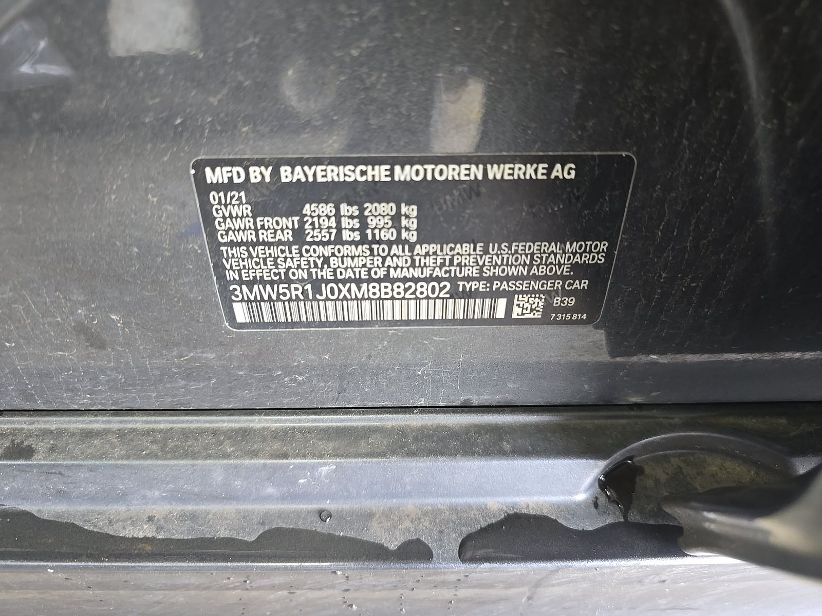 2021 BMW 3 Series 330i RWD